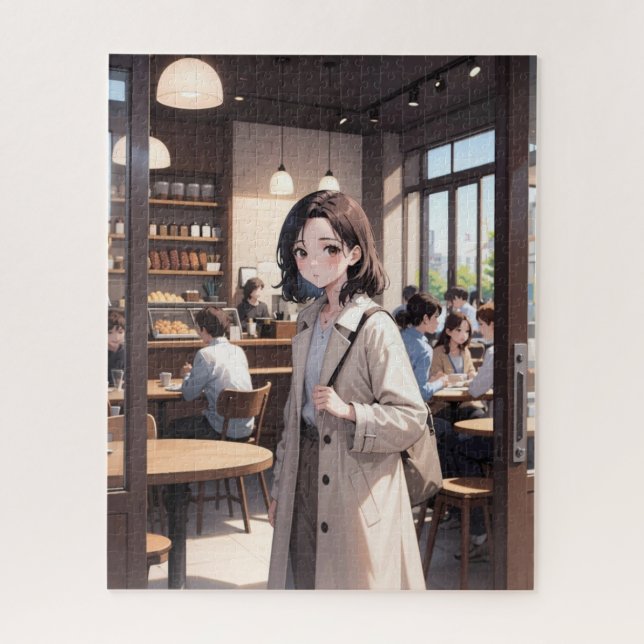 Quebra-cabeça Menina de Anime de IA Puzzle (Vertical)