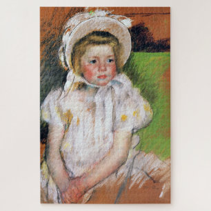 Quebra-cabeça Menina de Bonnet Branco, Mary Cassatt