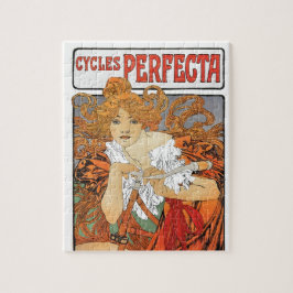 Quebra-cabeça Menina de Nouveau da arte do vintage