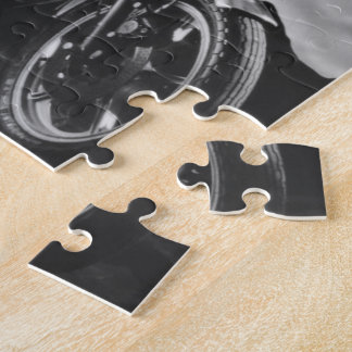 Quebra-cabeça Menina do Pinup da motocicleta