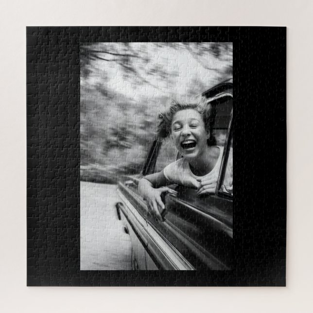 Quebra-cabeça Menina Feliz Sorriso & Foto Divertida (Vertical)