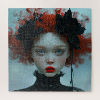 Quebra-cabeça Menina Gótico com sardas