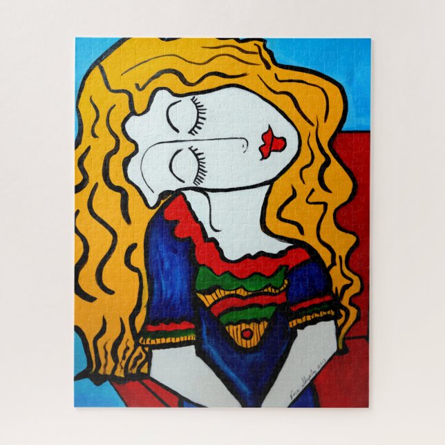 QUEBRA-CABEÇA MENINA TÍMIDA (Vertical)
