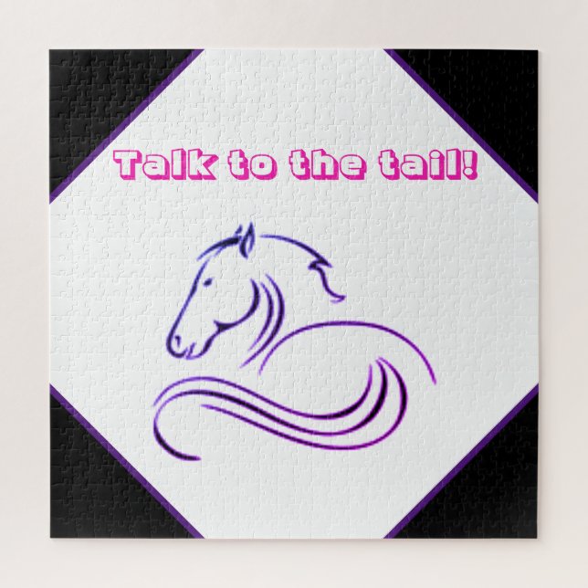 Quebra-cabeça Meninas Façam Bons Falos com o Cavalo das Caudas   (Vertical)