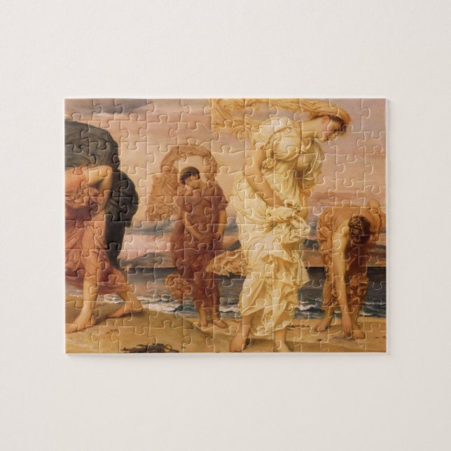 Quebra-cabeça Meninas Gregas Catando Seixos de Lord Leighton (Horizontal)
