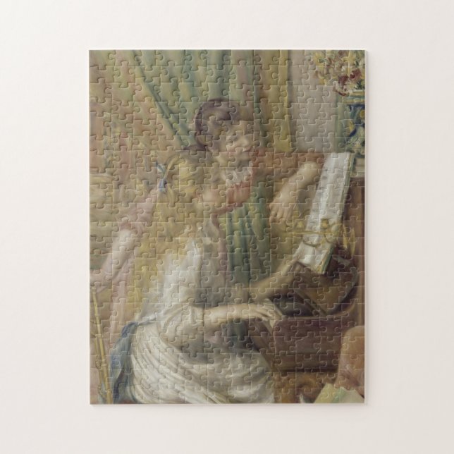 Quebra-cabeça Meninas no Piano por Renoir (Vertical)