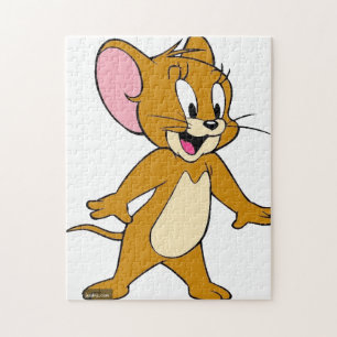 Quebra-cabeça Menino Fofo e Coelho Branco Gigante Jardim Puzzle