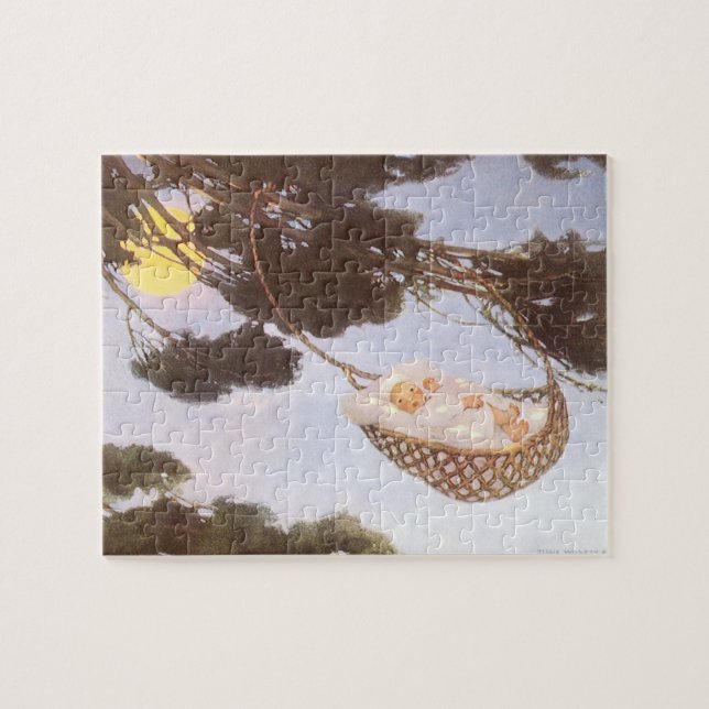 Quebra-cabeça Menino na árvore Hassoc por Jessie Willcox Smith (Horizontal)