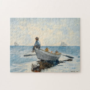 Quebra-cabeça Meninos em um Dory   Winslow Homer
