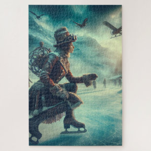 Quebra-cabeça Mensageiro de Inverno Fantasia Steampunk Vitoriana