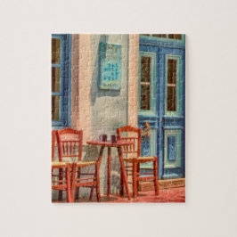 Quebra-cabeça Mensagem "ALL will be well" no GREEK CAFE MENU,