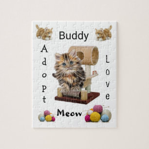 Quebra-cabeça Meow Kitten Condo Adotar Amor