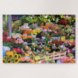 Quebra-cabeça Mercado de flores - Ruas da Alemanha 20x30 -1014 p