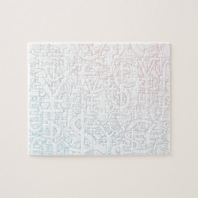 Quebra-cabeça Mercado de valores de acção da troca de divisa (Horizontal)