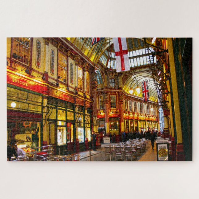 Quebra-cabeça Mercado Leaden Hall Londres. (Horizontal)