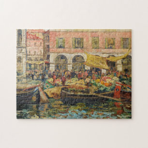 Quebra-cabeça Mercado Vegetal, Veneza   Louis Abel-Truchet