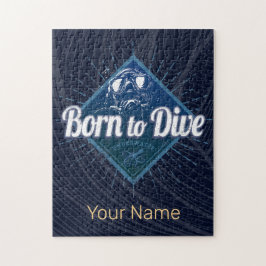 Quebra-cabeça Mergulhador Retro Scuba Mergulhando Escola Oceano