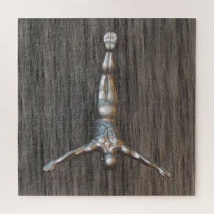 Quebra-cabeça mergulho de cisne