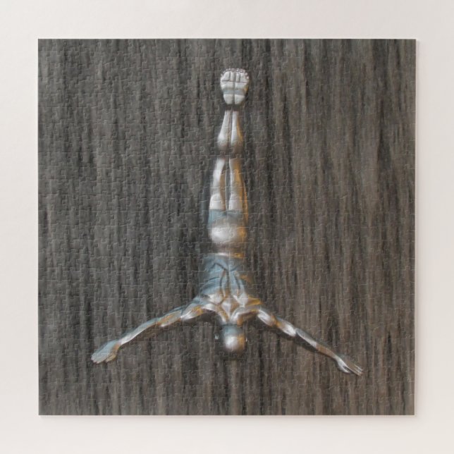 Quebra-cabeça mergulho de cisne (Horizontal)