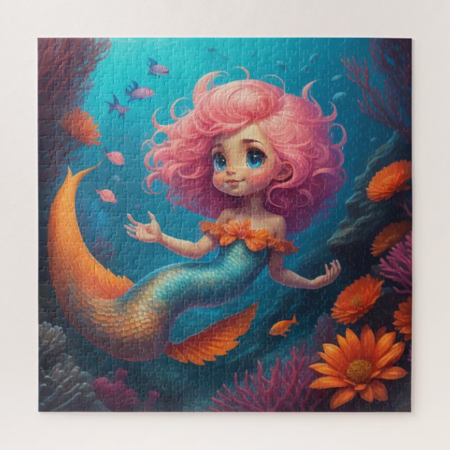 Quebra-cabeça Mermaid Cute (Vertical)