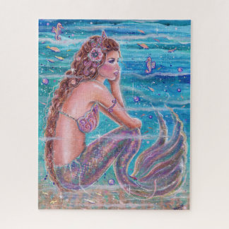 Quebra-cabeça Mermaida coral com cavalo marinho por Renee Lavoie