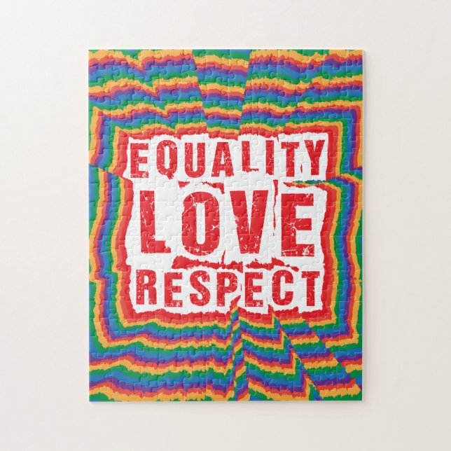 Quebra-cabeça Mês do Orgulho de Igualdade e Respeito (Vertical)