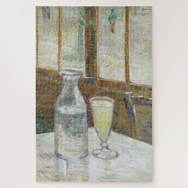 Quebra-cabeça Mesa de Café de Vincent Van Gogh com Absinto (Vertical)