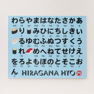 Quebra-cabeça Mesa de Hiragana Japonesa (Sushi)