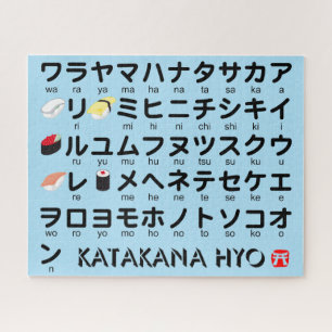 Quebra-cabeça Mesa Katakana (Sushi)