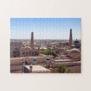 Quebra-cabeça Mesquita Islam Khodja e Citadel Kunya-ark - Khiva