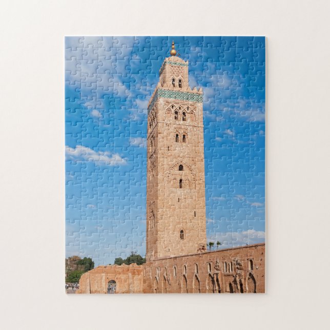 Quebra-cabeça Mesquita Koutoubia - Marrakech, Marrocos (Vertical)