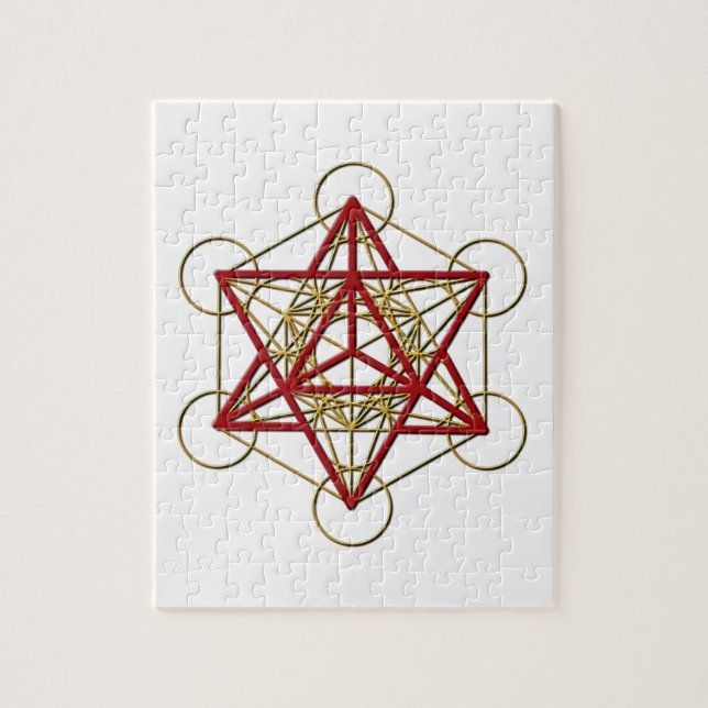 Quebra-cabeça Metatron Merkaba (Vertical)