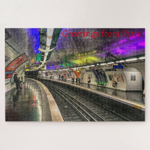 Quebra-cabeça Metrô de Paris.