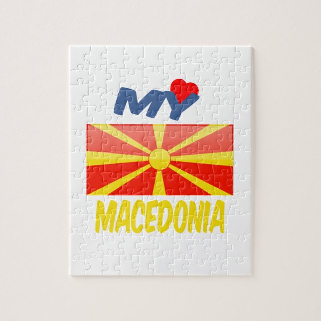 Quebra-cabeça Meu amor Macedónia (Vertical)