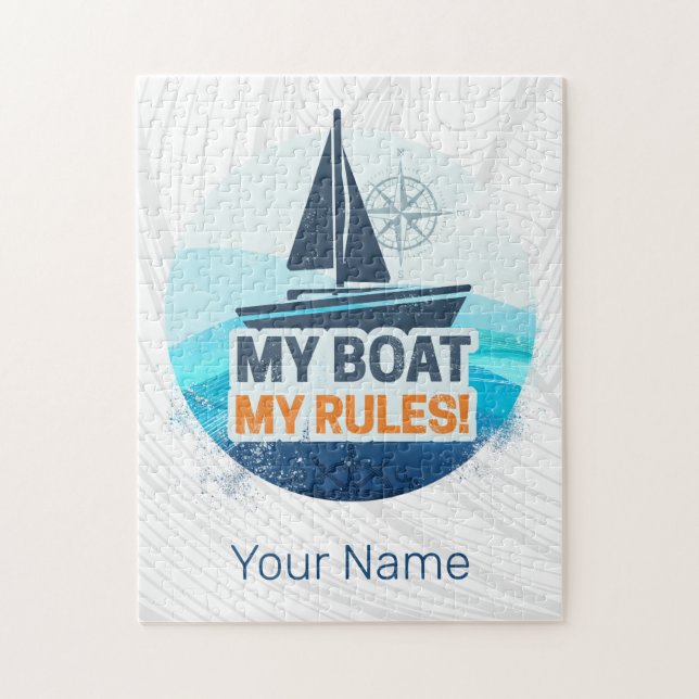 Quebra-cabeça Meu Barco Minhas Regras para Capitão ou Skipper Vi (Vertical)