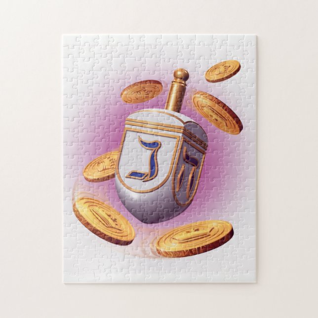Quebra-cabeça Meu Dreidel Judaico (Vertical)