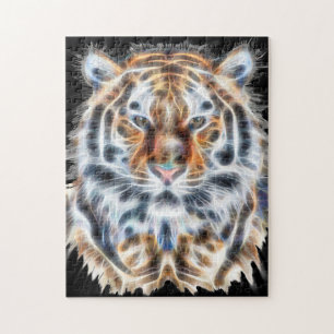 Quebra-cabeça Meu Gato está Agindo Com Energia facial Tiger