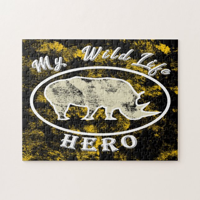 Quebra-cabeça Meu herói da vida selvagem (Horizontal)