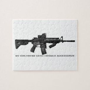 Quebra-cabeça Meu namorada diz que eu devo Accessorize AR15