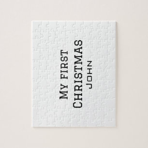 Quebra-cabeça Meu primeiro Natal adiciona nome masculino masculi