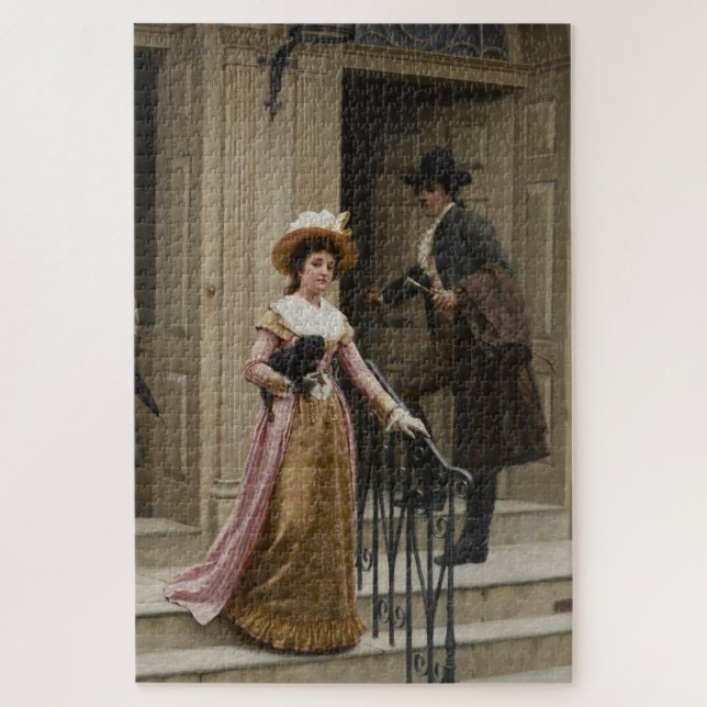 Quebra-cabeça Meu vizinho de porta próxima (Casal flertando) (Be (Vertical)