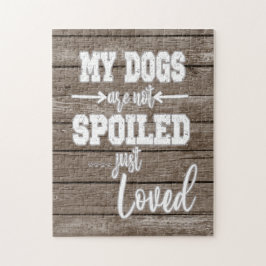 Quebra-cabeça Meus Cachorros; Não É Uma Citação Adorada Maldita