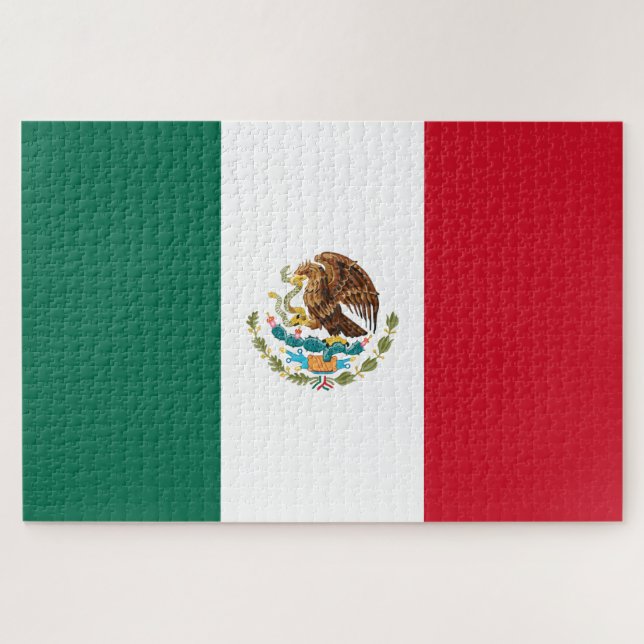 Quebra-cabeça Mexican Flag (Mexico) (Horizontal)