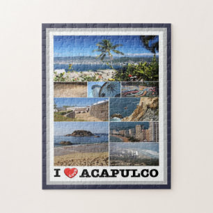 Quebra-cabeça México - Acapulco - Eu Amo -