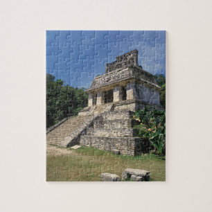 Quebra-cabeça México, província de Chiapas, Palenque. Templo de