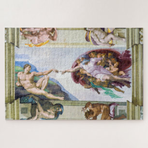 Quebra-cabeça Michelangelo - Creation of Adam, Sistine Chapel's