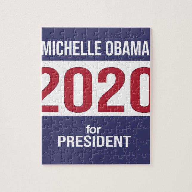 Quebra-cabeça Michelle Obama para a eleição do presidente 2020 (Vertical)