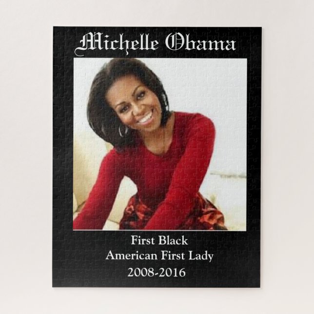 QUEBRA-CABEÇA MICHELLE OBAMA PRIMEIRA SENHORA PRETA (Vertical)