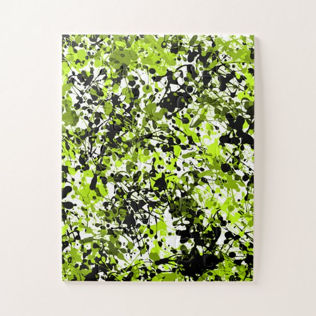 Quebra-cabeça Microgreens Verde e Preto (Vertical)