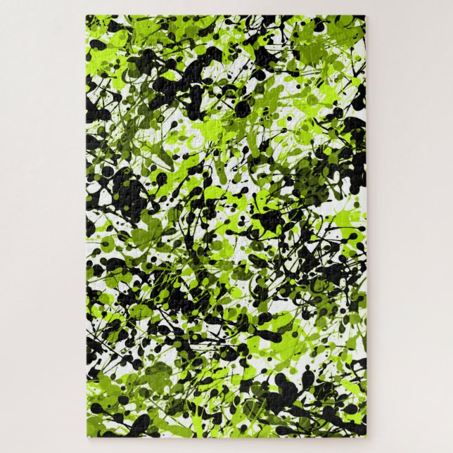 Quebra-cabeça Microgreens Verdes e Negras (Vertical)